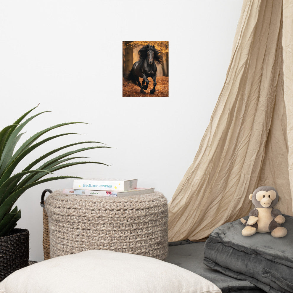 A Brush with Freedom Rustic Photorealism Digital Artwork Loose Art Print, 8" X 10"
