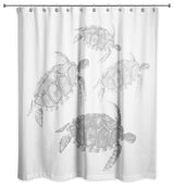 Sea Turtle Team 2 71x74 Shower Curtain