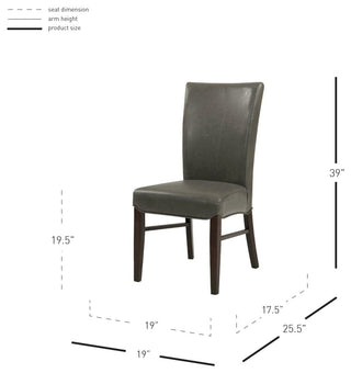 Milton Fabric Dining Side Chair, Vintage Gray