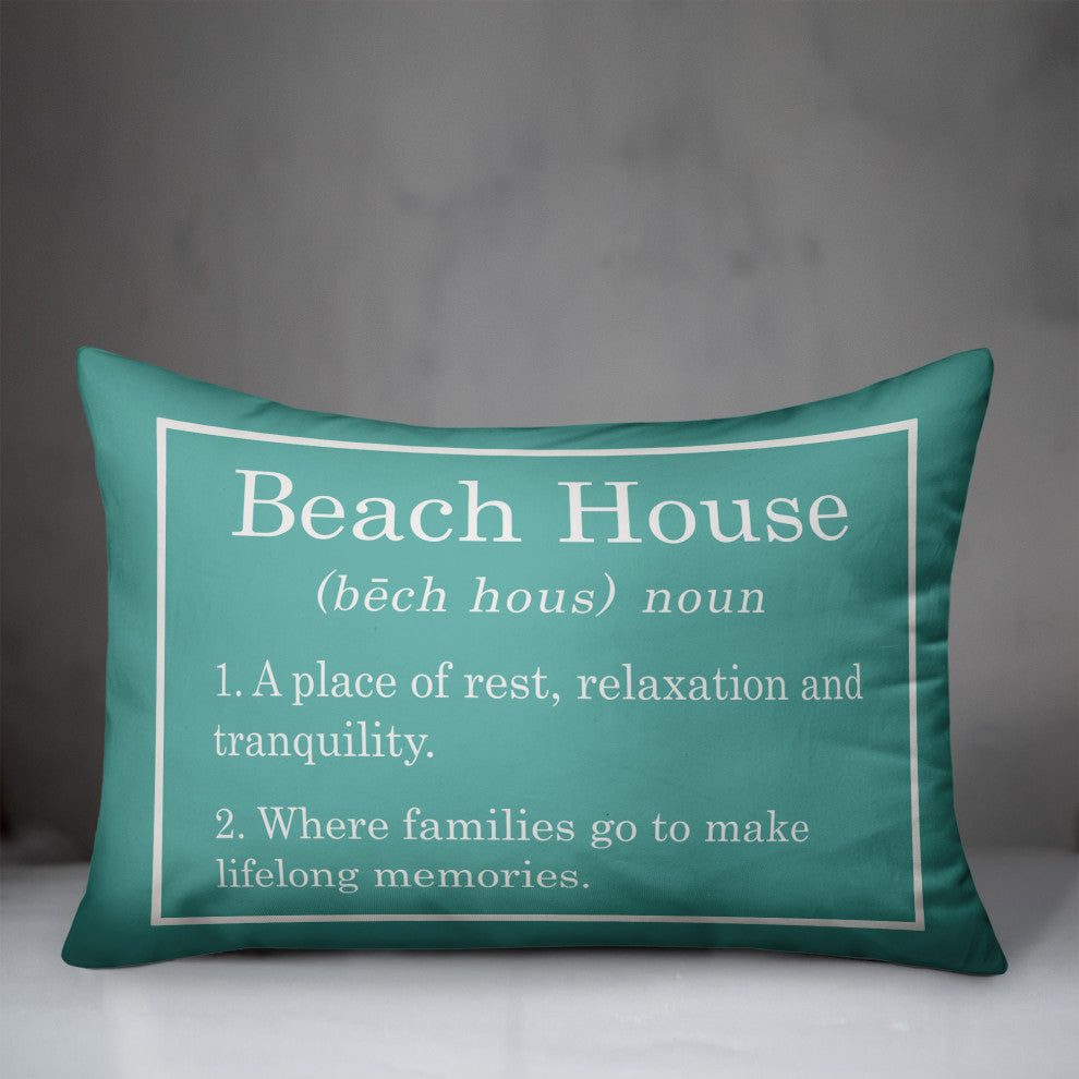 Beach House Teal 14x20 Pillow