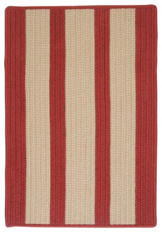 Boat House BT79 Rust Red Indoor/Outdoor Area Rug, Rectangular 8'x11'