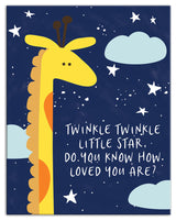 Twinkle Twinkle Little Star 11x14 Canvas Wall Art