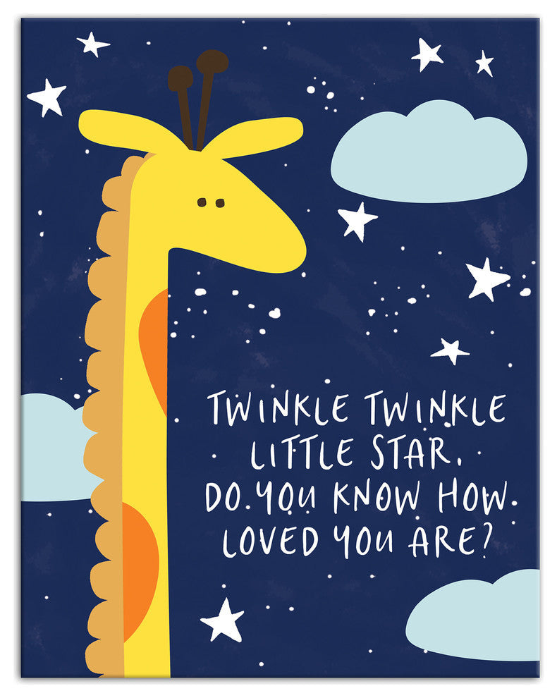 Twinkle Twinkle Little Star 11x14 Canvas Wall Art