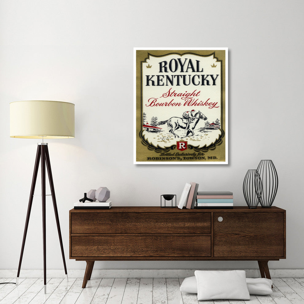 "Royal Kentucky Straight Bourbon Whiskey" Print by Vintage Booze Labels, 37"x46"