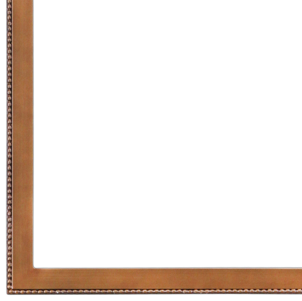 Vienne Framed Mantel Mirror, Peaks Cathedral, 38.4"x27.4", Autumn Bronze