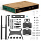 ONKRON Mobile TV Stand with Wheels Rolling TV Cart for 50-83" TVs up to 200 lbs