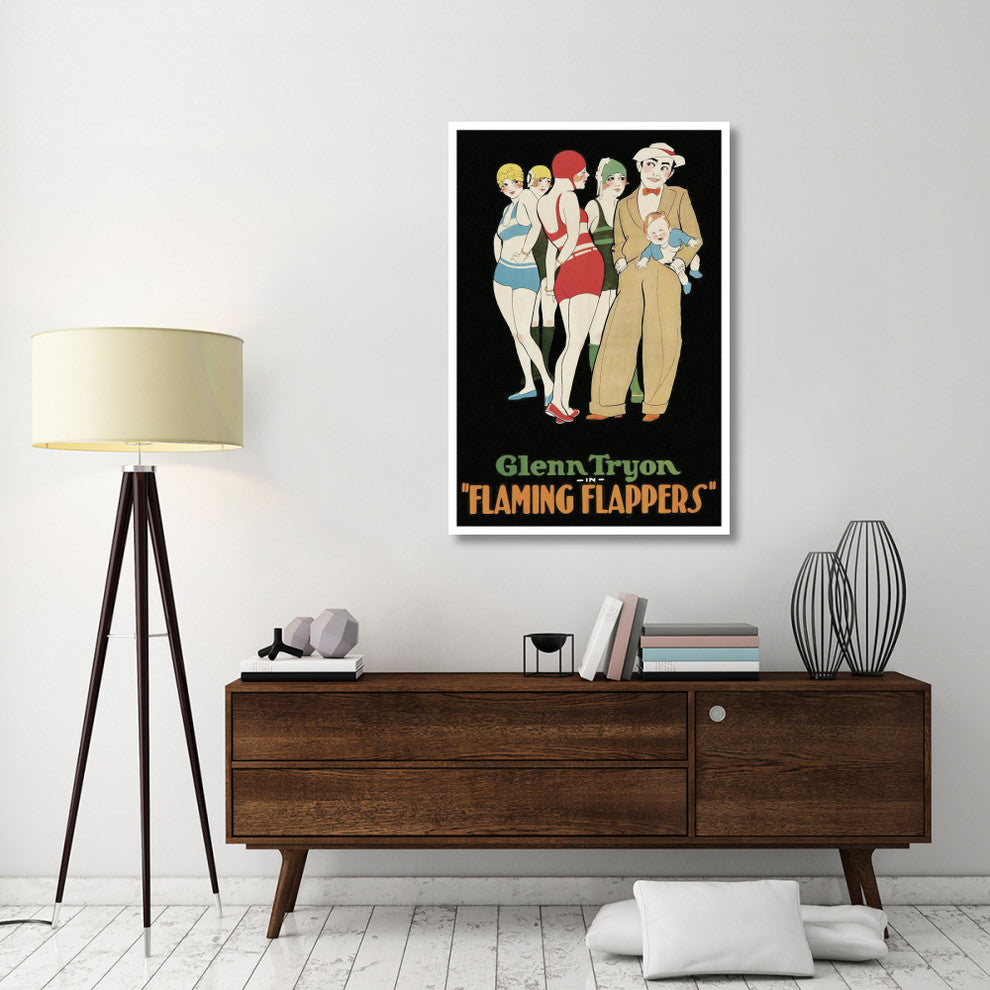 "Vintage Film Posters: Flaming Flappers" Digital Paper Print, 34"x50"