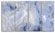 Agate Stone Background, Abstract Canvas Wall Art Print, 48"x28", 4 Panels