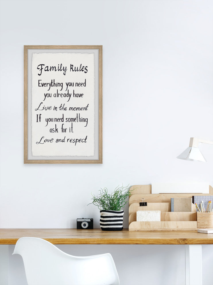"Love and Respect" Framed Painting Print, 30x45