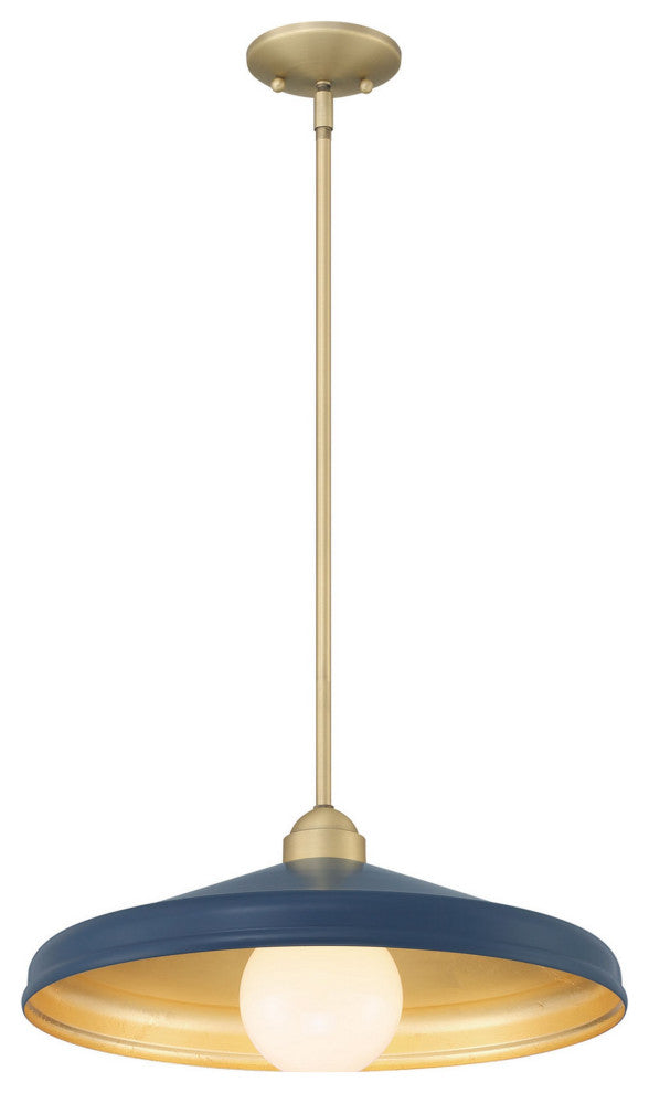 Brooks Matte Navy 18" Adjustable Barn Light Pendant