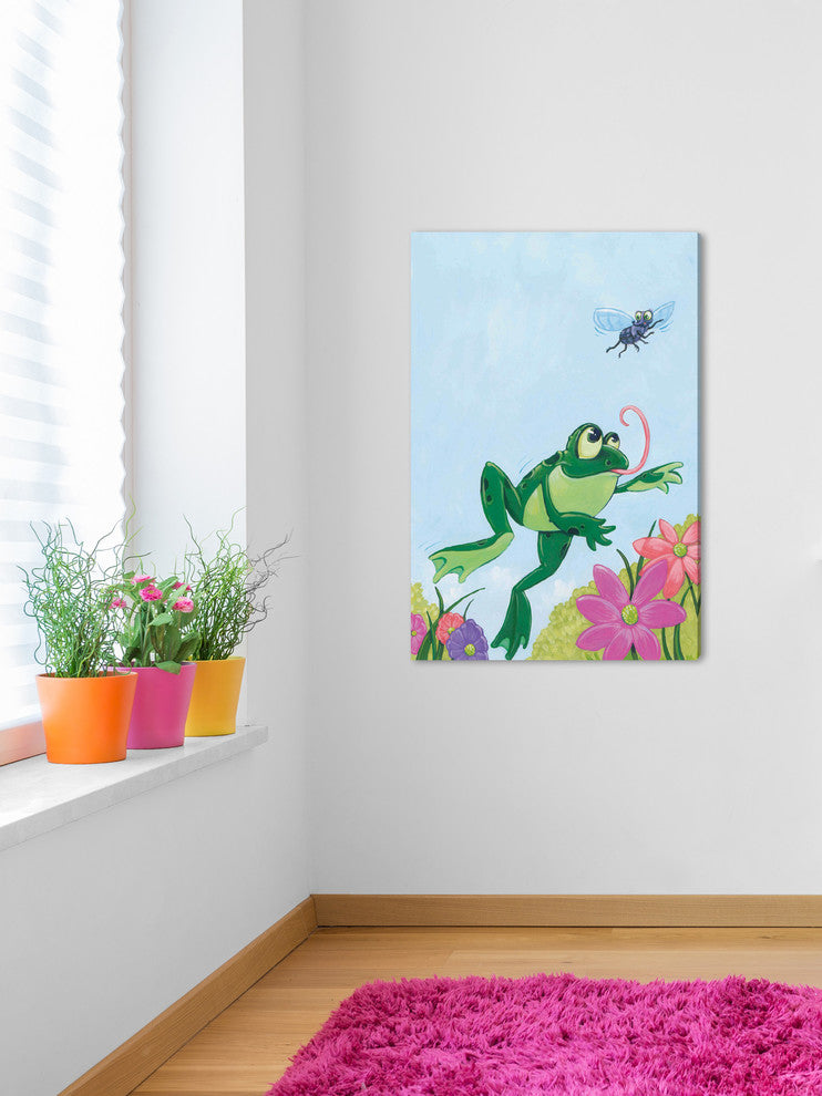"Frog" Painting Print on Canvas by Curtis