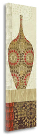 "Spice Stripe Vessels Panel III" By Wild Apple Portfolio, Gallery Wrap Canvas