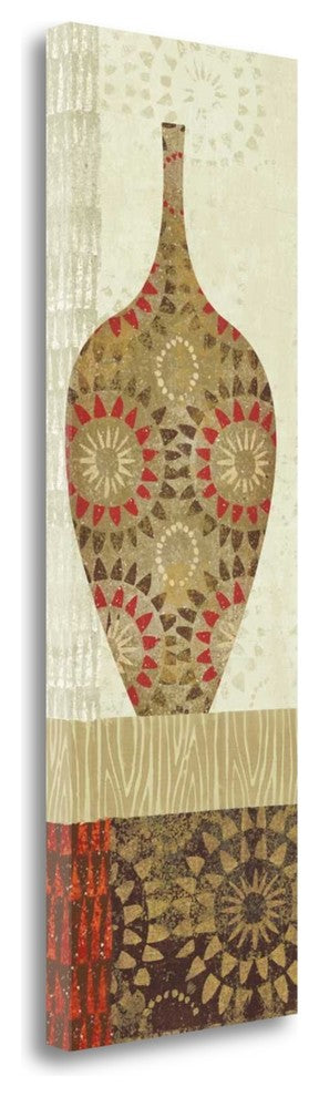 "Spice Stripe Vessels Panel III" By Wild Apple Portfolio, Gallery Wrap Canvas