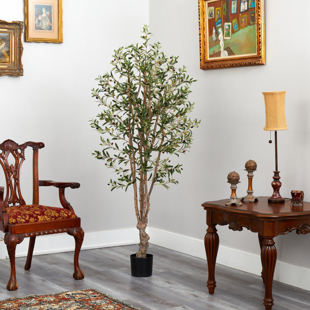Lifestyle image: product shown in a real room setting with decor; full product visible.