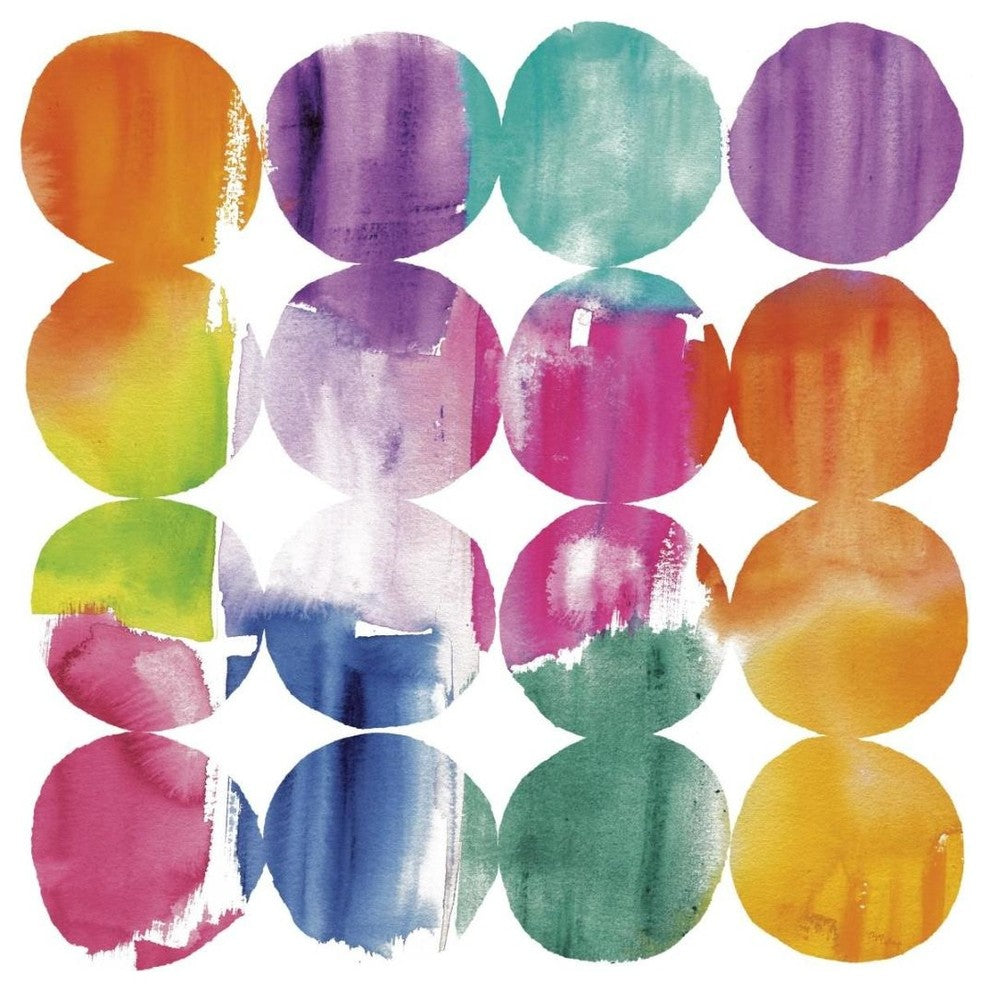 "Spring Dots Crop with White Border" Paper Print by Elyse DeNeige, 20"x20"