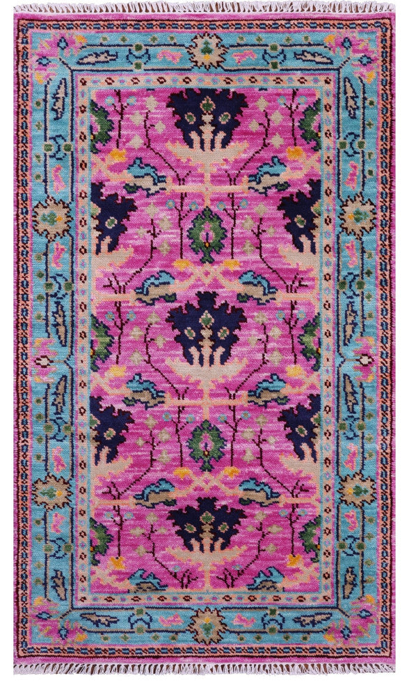 3' 0" X 5' 3" Turkish Oushak Handmade Wool Rug - Q15475