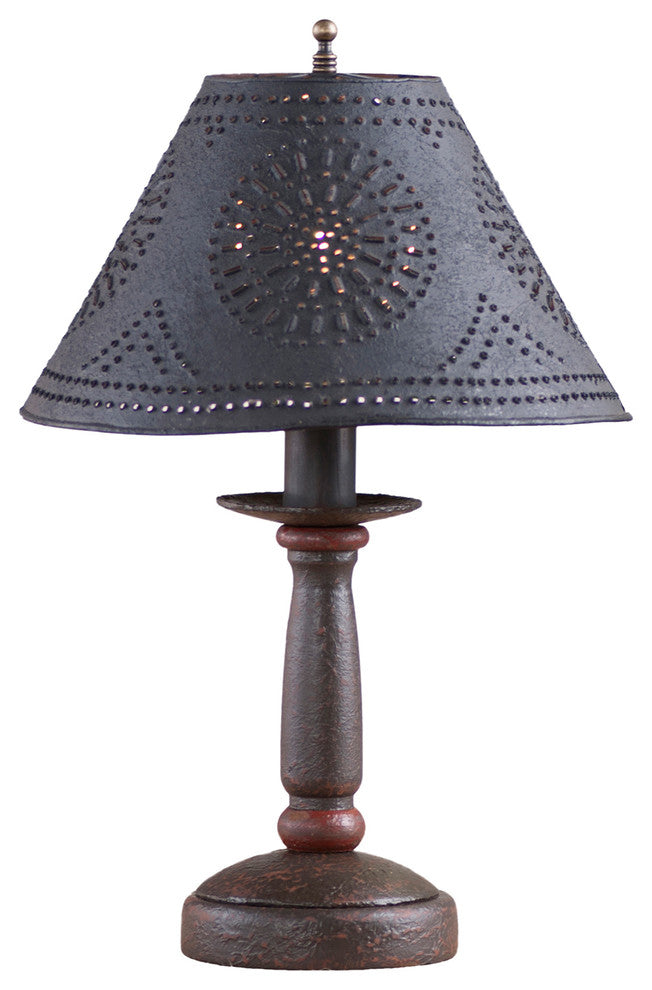 Butcher's Lamp in Americana Espresso with Shade