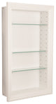 Nashville Recessed White Niche 35.5"h x 15.5"w x 3.5"d