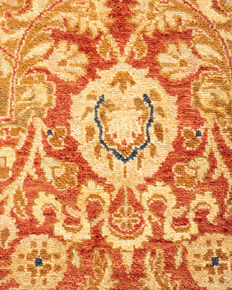 Mogul, One-of-a-Kind Hand-Knotted Area Rug Orange, 6'2"x9'4"