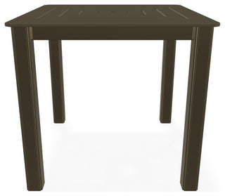 21" Square Marine Grade Outdoor End Table, Beachwood