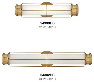 Hinkley Saylor Medium Led Sconce, Heritage Brass