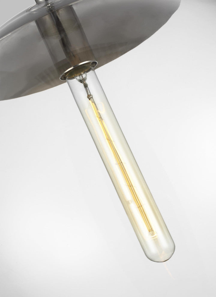 Atlantic Round Pendant, Polished Nickel