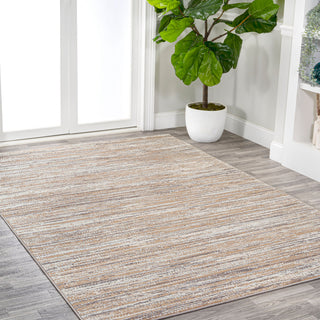 Loom Modern Strie' Beige/Gray 5 ft. x 8 ft. Area Rug