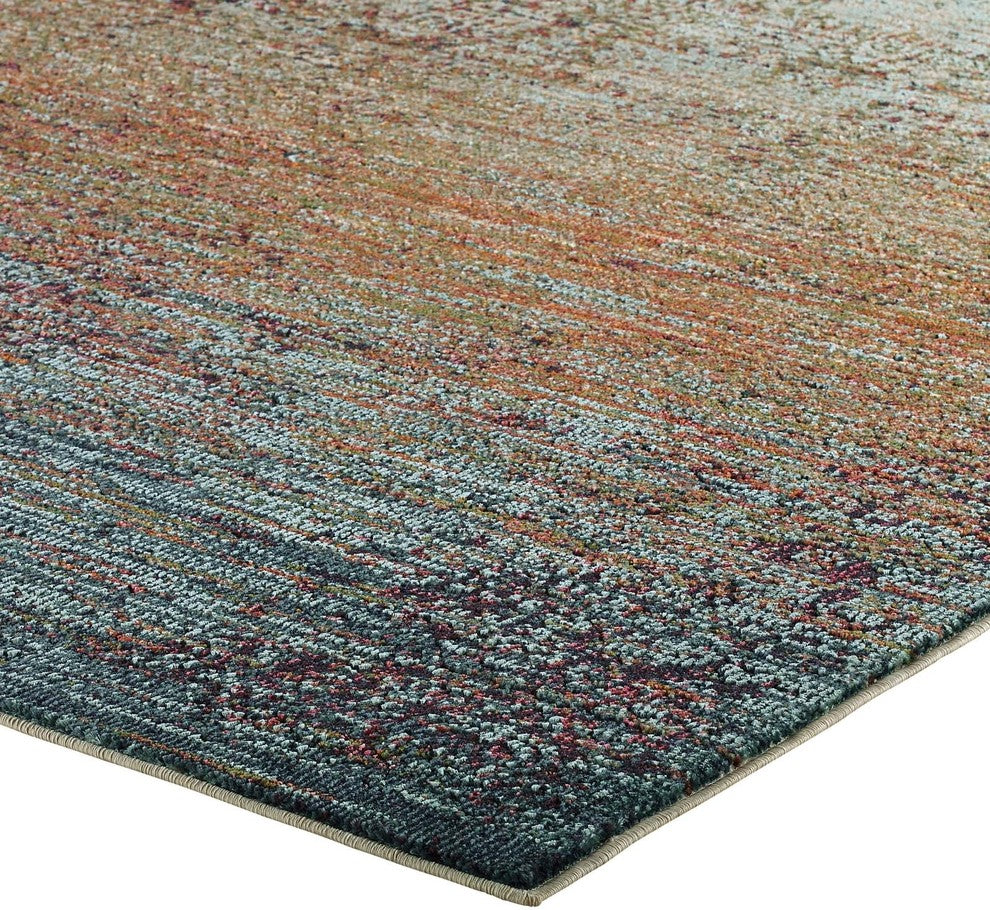 Tribute Jacinda Rustic Distressed Vintage Lattice 5x8 Area Rug, Multicolored