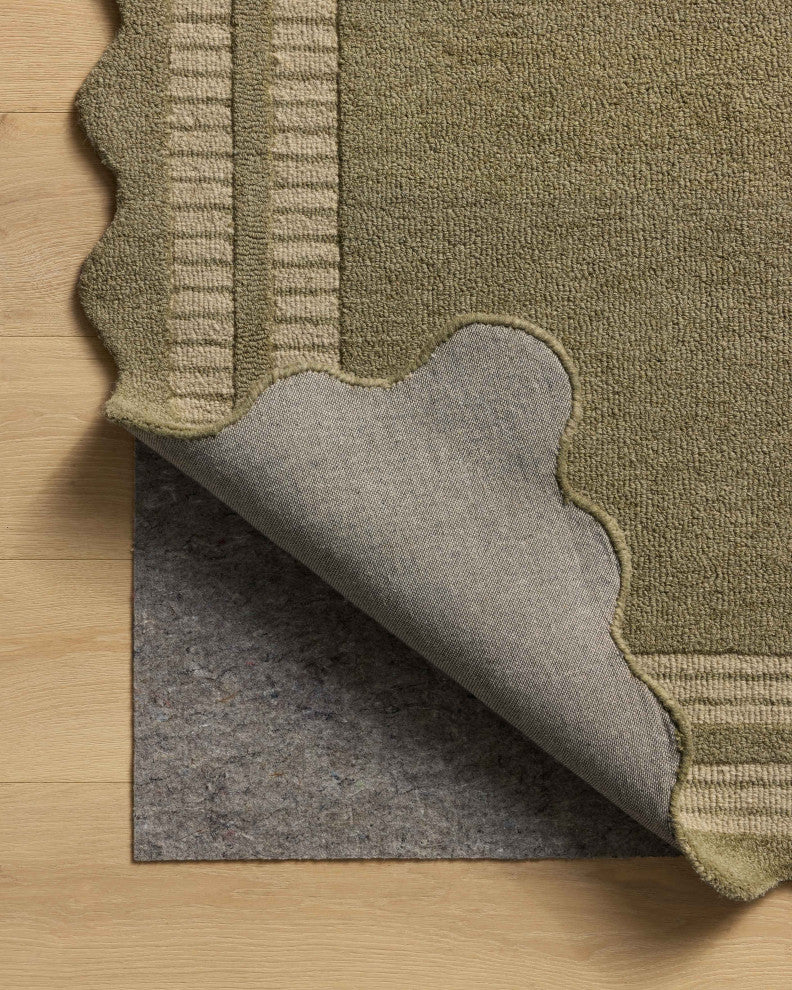 Chris Loves Julia x Loloi Scottie Olive / Pebble 3'-6" x 5'-6" Accent Rug