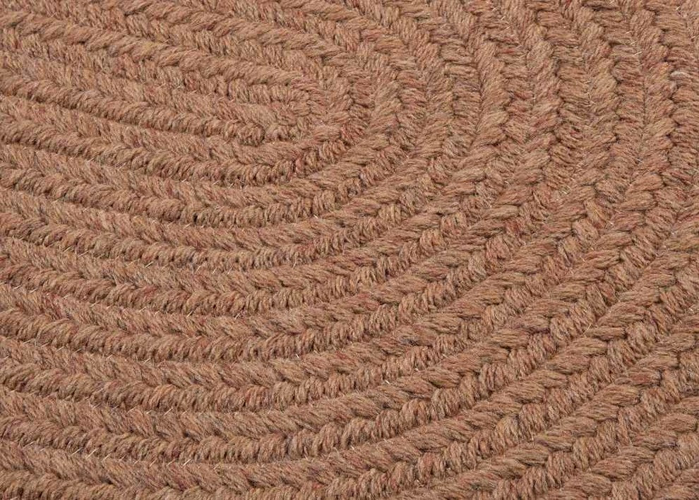Colonial Mills Bristol WL45 Mocha Traditional Area Rug, Oval 2'x4'