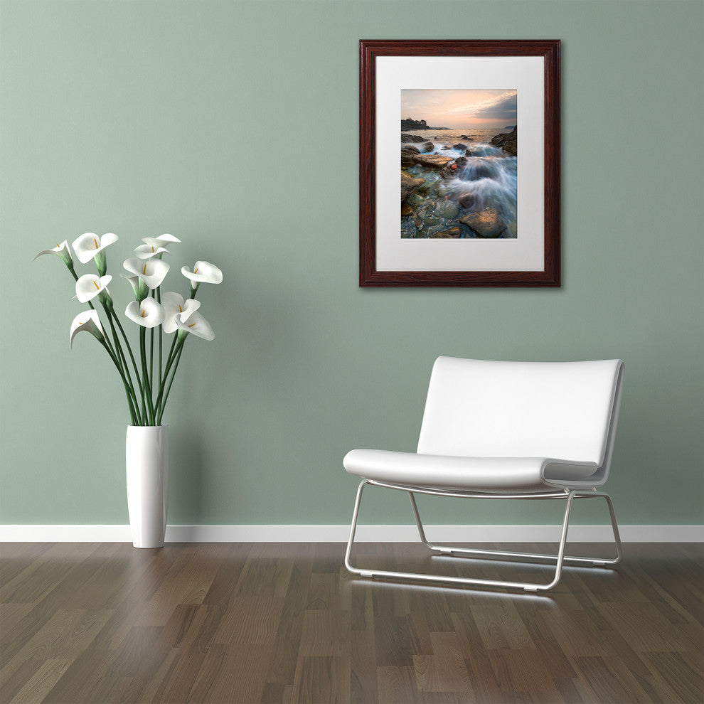 Mathieu Rivrin ''Story of a Wave'' Matted Framed Art, 16x20