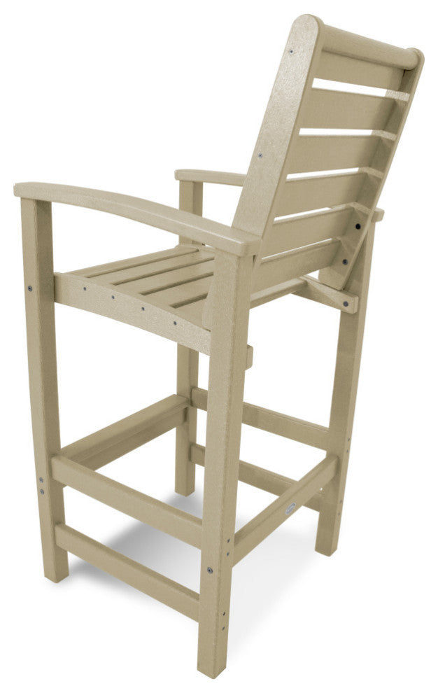 Polywood Signature Bar Chair, Sand