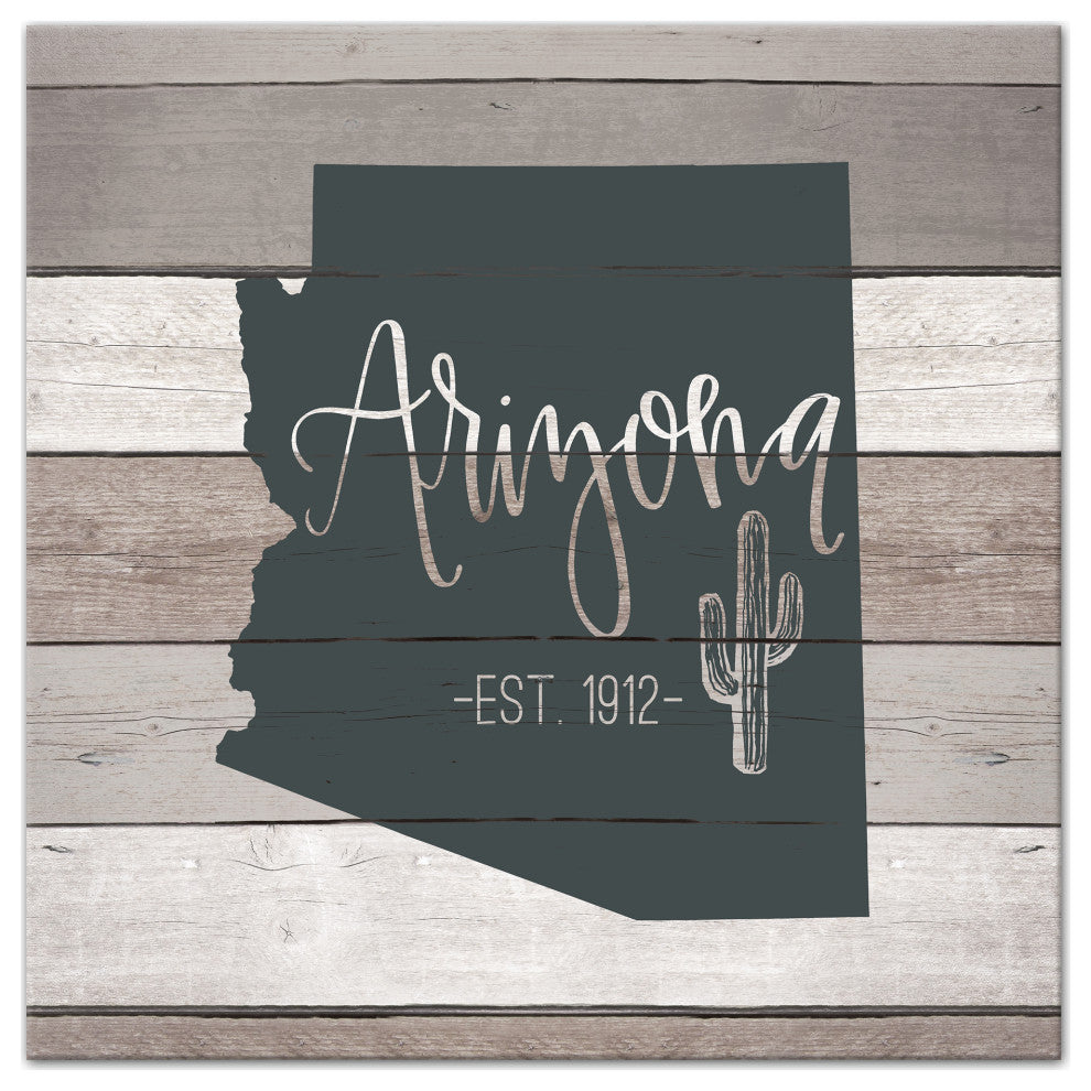 Arizona Established 16x16 Canvas Wall Art