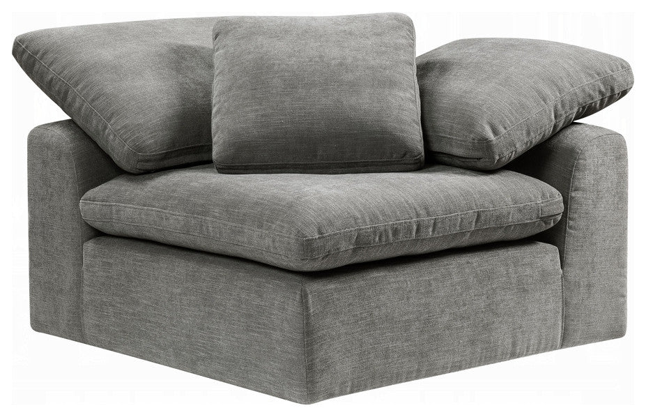 ACME Naveen Modular, Wedge With Pillow, Gray Linen