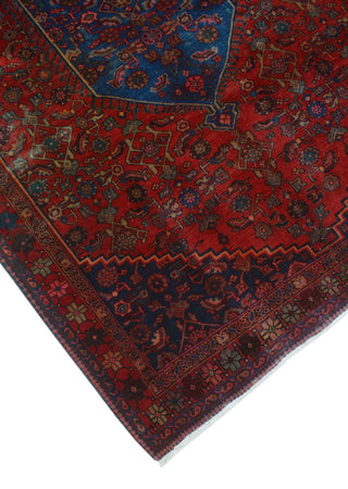 Semi Antique Krishma Red/Navy Rug, 4'5x6'4