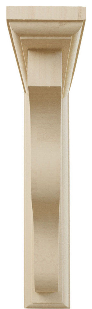2 1/4"W x 9"D x 11"H Hamilton Traditional Bracket, Rubberwood