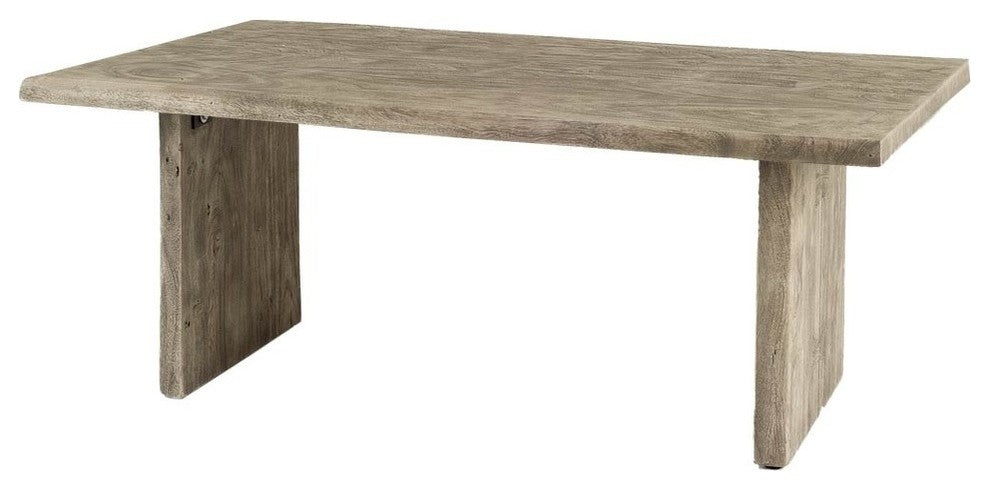 Jefferson III Gray Solid Wood Rectangular Dining Table