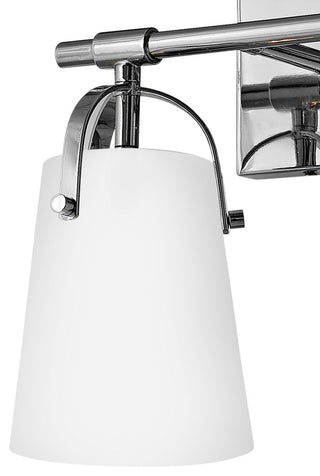 Hinkley Foster Small Two Light Vanity, Chrome