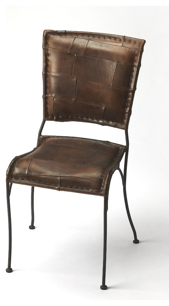 Butler Maverick Iron & Leather Side Chair
