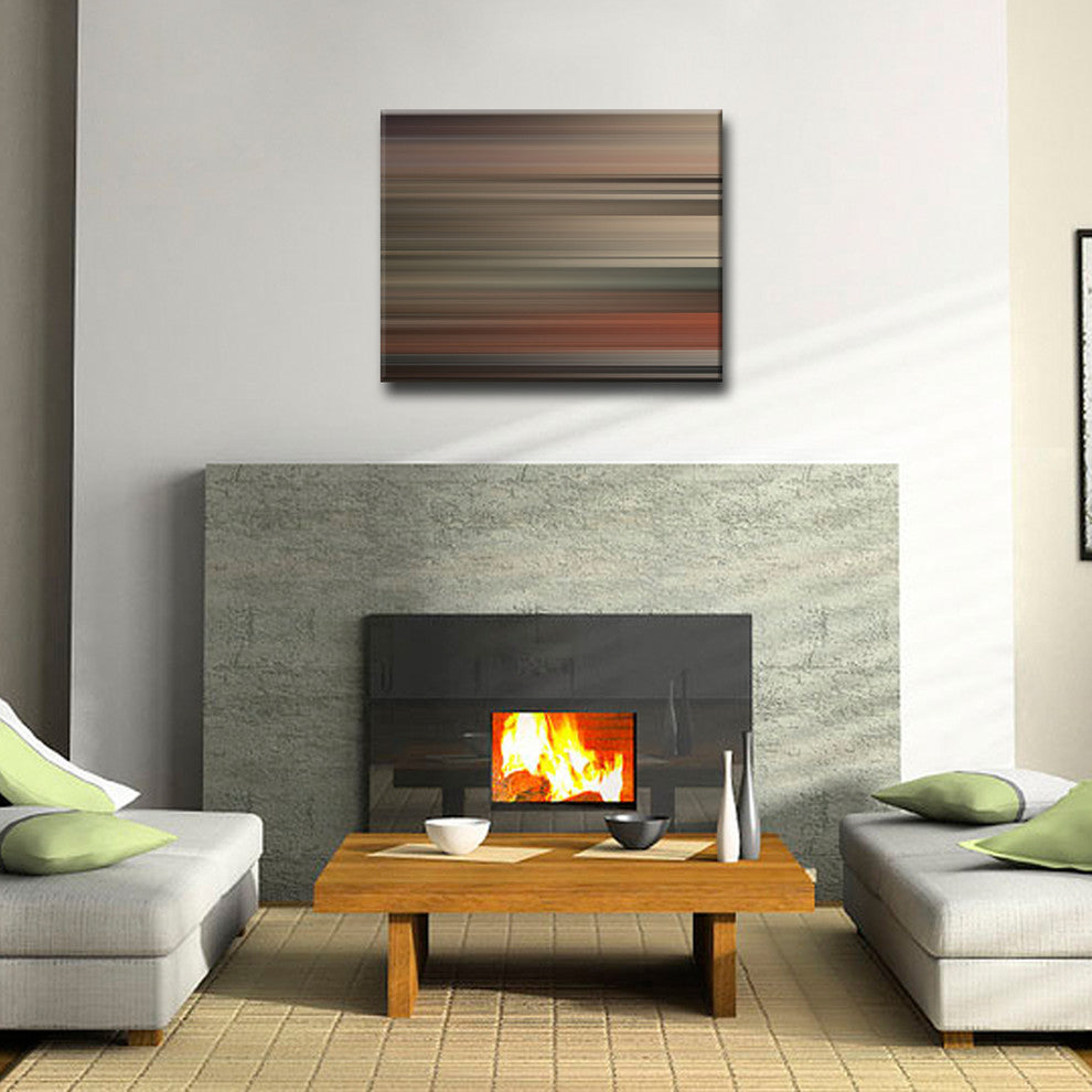 Ready2HangArt ''Blur Stripes XXXII'' Canvas Wall Art, 30 in. Highx40 in. Wide