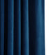 Signature Blackout Velvet Curtain Single Panel, Union Blue, 50"x84"
