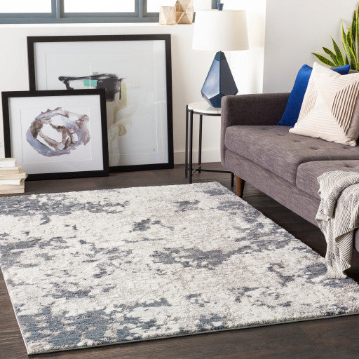 Surya Venice VNE-2300 3'11"x5'7" Rug, Denim/Pale Blue/Light Gray/Gray/Ivory