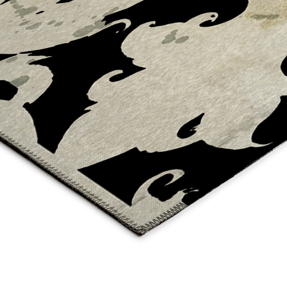 Indoor/Outdoor Kendall KE3 Khaki Machine Washable 1'8" x 2'6" Rug