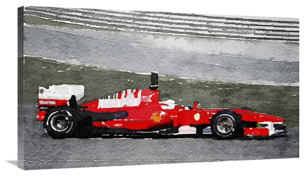 "Ferrari F1 Racing Watercolor" Fine Art Print
