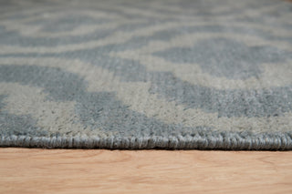 Aqua Contemporary Trellis Moroccan Area Rug