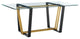 Kai 72 Rectangular Dining Table in Gold Stainless Steel
