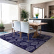 Indoor/Outdoor Kendall KE6 Navy Machine Washable 8' x 10' Rug