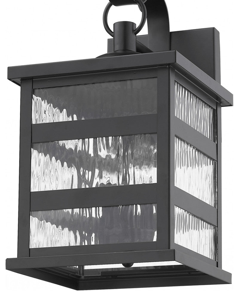 Morris 3-Light Matte Black Wall Light