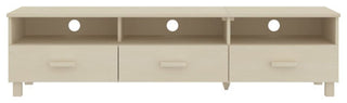 vidaXL TV Stand TV Console Sideboard TV Unit HAMAR Honey Brown Solid Wood Pine