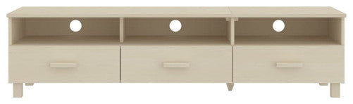 vidaXL TV Stand TV Console Sideboard TV Unit HAMAR Honey Brown Solid Wood Pine
